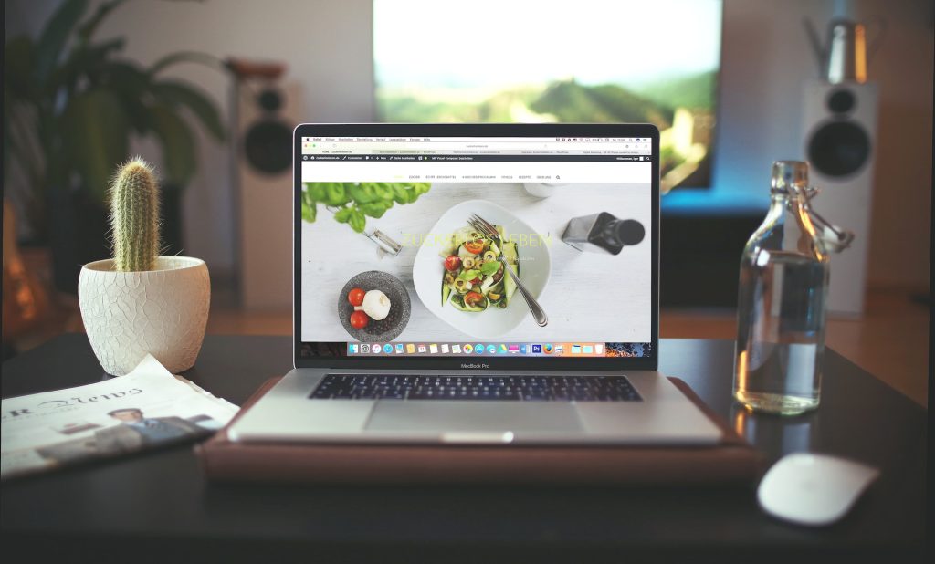 website landing page